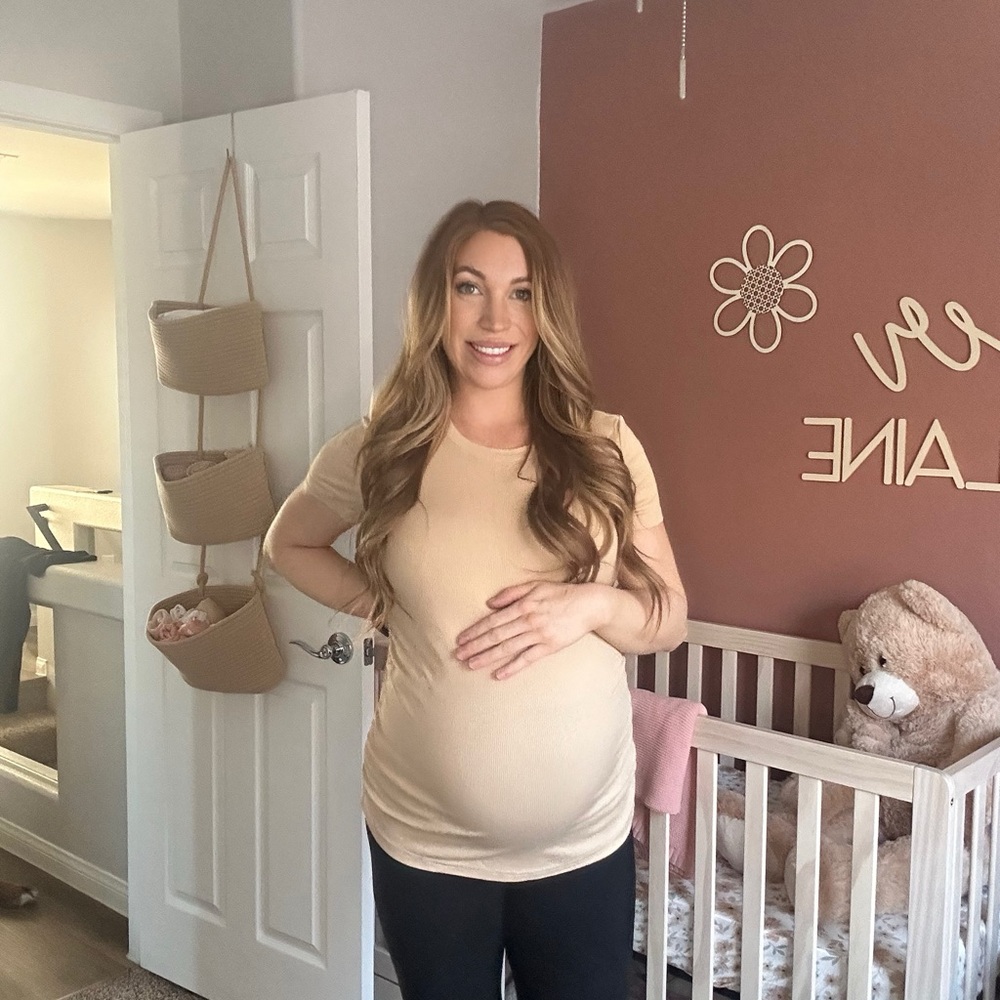 Beige Maternity T-Shirt